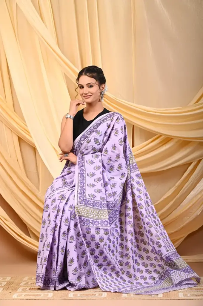 Mulmul cotton saree 