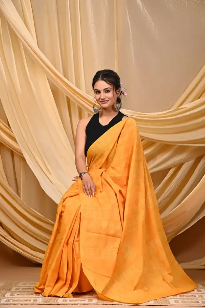 Mulmul cotton saree 