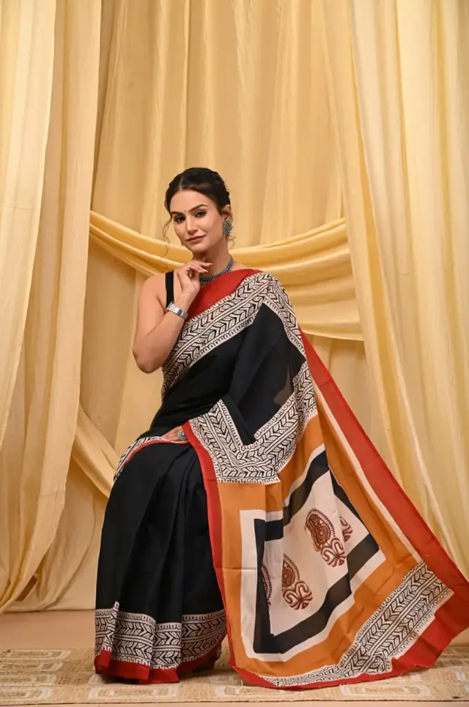 Mulmul cotton saree 