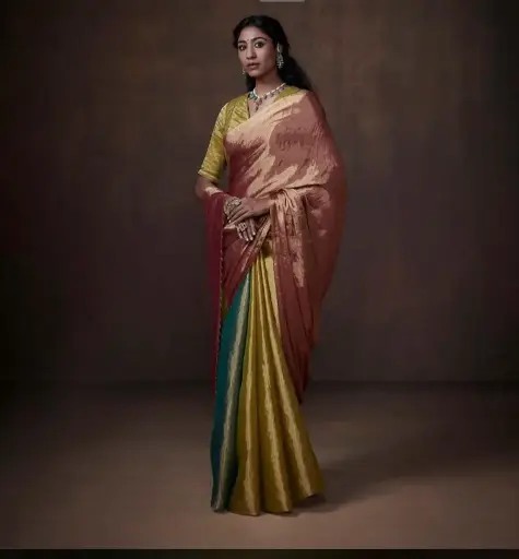 Chanderi tissue silk saree