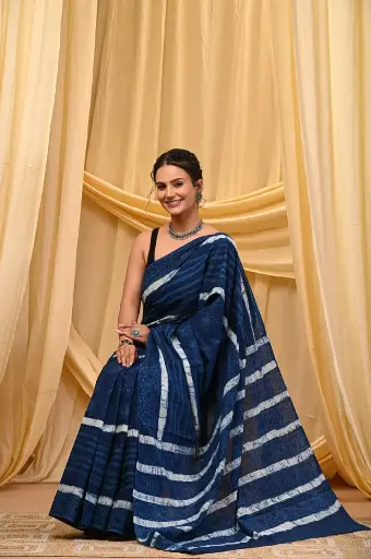 Mulmul cotton saree 