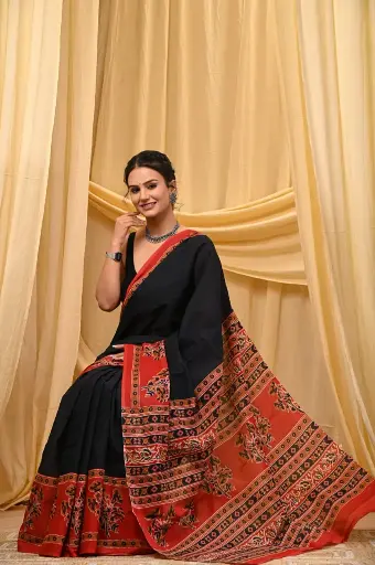 Mulmul cotton saree 