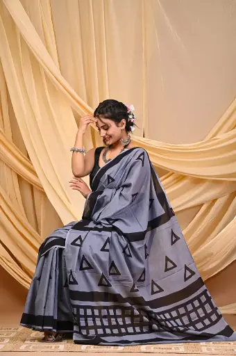 Mulmul cotton saree 