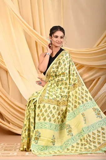 Mulmul cotton saree 