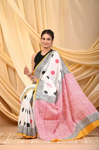 Mulmul cotton saree 