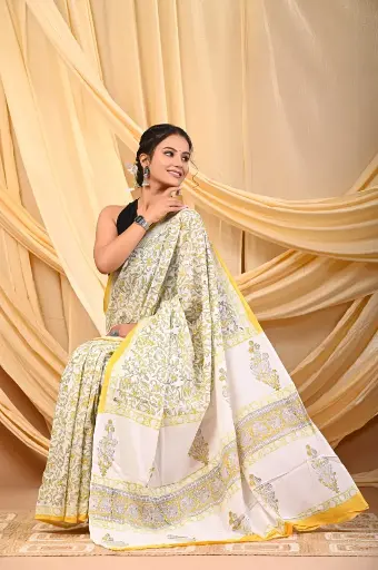 Mulmul cotton saree 