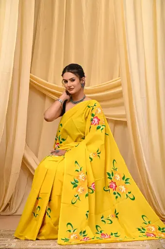 Mulmul cotton saree 