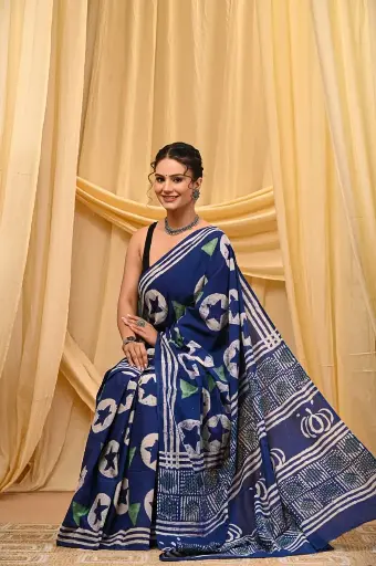 Mulmul cotton saree 